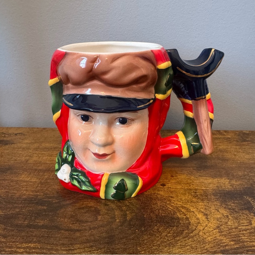 Department 56 Christmas Caroler Figural Ceramic Mug‎ Holiday Character